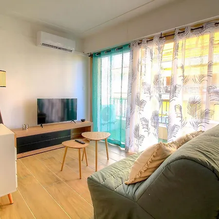 Charming Air-conditioned T1 Bis Val D'esterel In The Heart Of Juan Les Pins * 앙티브